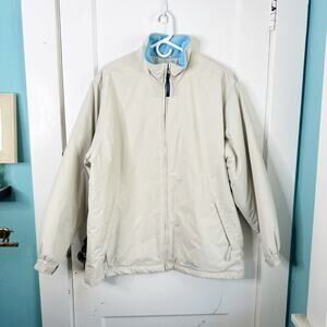 LL Bean VTG Nylon Thinsulate Ultra Polartec Insulation Full Zip Jacket XL Womens
